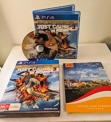 Playstation 4 Ps4 Just Cause 3 III Includes Map Complete In Box Free Postage • $18.45
