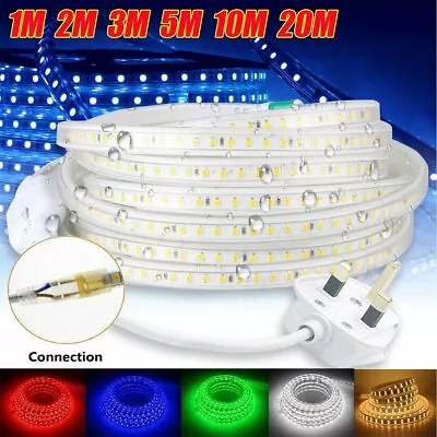 220V-240V SMD Lamp LED Strip Light RGB Flexible Tape Waterproof Home Bar Decorat • $12.97