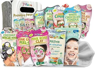 7th Heaven Face Mask Hair Mask Moisturising Pamper Hamper Gift Set • £12.99