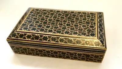 Persian Micro Mosaic Inlay Box  Anglo Indian Casket Jewelry Box • $40