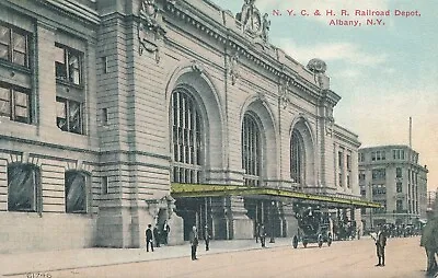 ALBANY NY – N.Y.C. & H.R. Railroad Depot - 1912 • $7.87