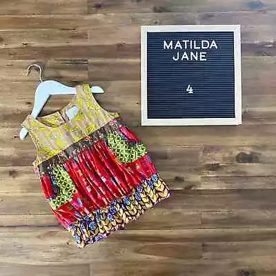 Matilda Jane Paint By Numbers Jester Red Shasta Bubble Top 4 • $23