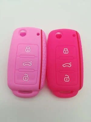 $8.99 • Buy 2*Silicone Key Cover For VW Beetle CC Eos Golf GTI Jetta Passat Tiguan Rabbit
