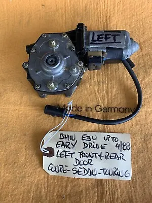 BMW E30 Oem Sedan Coupe Touring Left Window Motor Drive Early # 51331386977 • $250