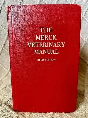 The Merck Veterinary Manual Fifth Edition Vintage Hardcover 1979 Thumb Index • $18.95