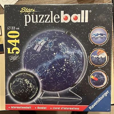 $53.99 • Buy Star Line Puzzle Ball Ravensburg 540 Pieces Glows New Sealed