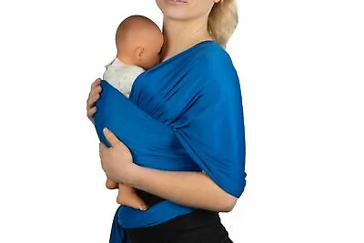 £9.99 • Buy Pro 11 Baby Wrap Carrier Sling Blue Jersey Wrap Carrier Pouch