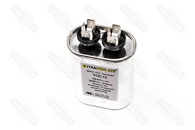 Packard Titan PRO TOC10 Motor Run Capacitor 10 MFD 370 Volt Oval • $7.99