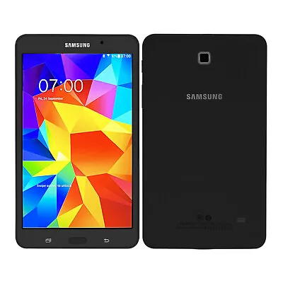 Samsung Galaxy Tab 4 7.0 SM-T230 7.0'' Wi-Fi Google Android Tablet 8GB Black UK • £44.99