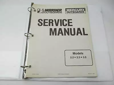 90-44477-1 690 Mercury Mariner Outboard Service Repair Manual 2.2-3.0 HP • $19.90