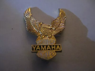 (jr) Rare Old Yamaha Motor Cycles Enamel Brooch Pin Badge • £5