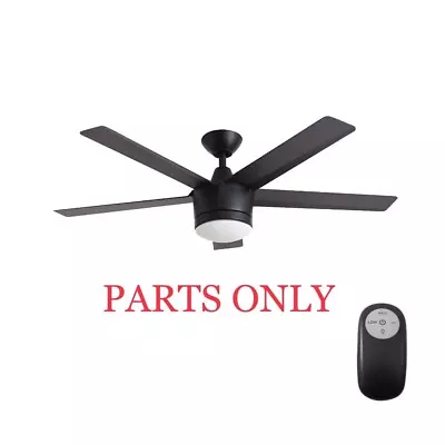 PARTS ONLY Home Decorators Collection MEWRY Matte Black 52” LED Ceiling Fan • $3.99