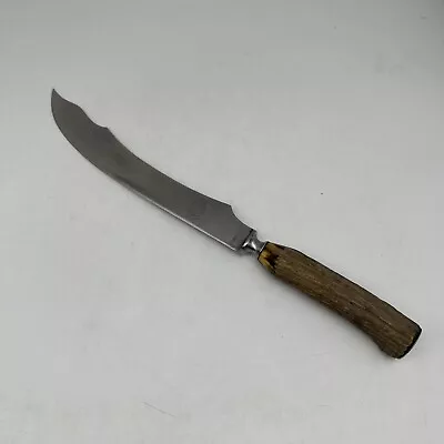 Vintage Fancy Marshall Wells Co. Zenith Stag Handle Carving Knife Sterling Cap • $50