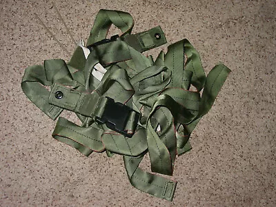 Military Parachute Harness Gear Only! Dark Green  • $39.95