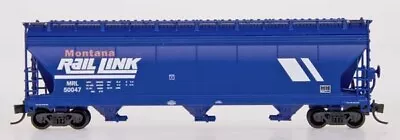 InterMountain N Scale 67036 Montana Rail Link 4650 Cu Ft 3-Bay Hopper • $36.95