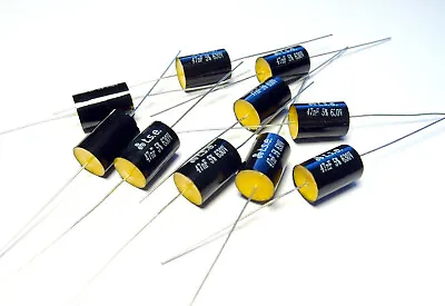 10x Capacitor 0.047uF 47nF 5% 630V DC Polypropylene Axial Valve Metal Film • $5.87