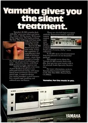 Yamaha K-960 Cassette Tape Deck Magazine Ad Print Design Advertising • $52.79