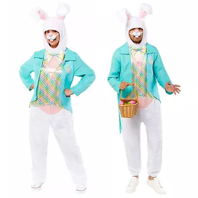 Adult Easter Bunny Fancy Dress Costume Mens Womens Ladies Rabbit Outfit Book Day • £32.99