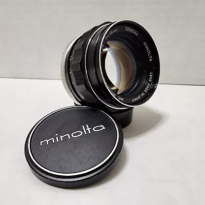 Minolta MC Rokkor PF 58mm 1:1.4 Lens With Caps • $85