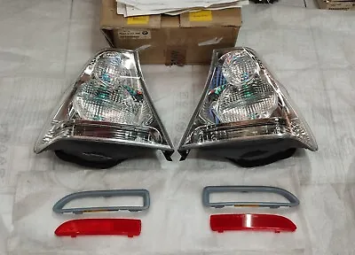 BMW E46 Compact Tail Lights Retrofit CHROME !NEW! GENUINE 63210141488 • $390