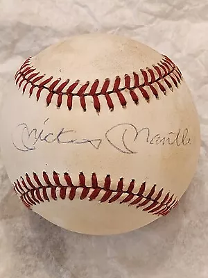 Mickey Mantle NY Yankees Signed Rawlings Official American League Ball No COA • $75