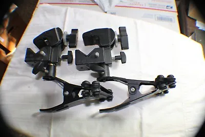 2 Manfrotto ART 175 Clamps W/ 2 .035 Holders • $79.95
