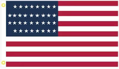 56th Massachusetts Infantry 34 Stars USA 3'X5' Flag 100D American Union Banner • $10.88