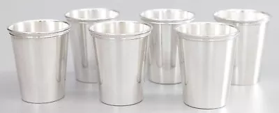 Set Of 6 Vintage Mid Century Wm Rogers Silver Plate Barware Mint Julep Cups • $795