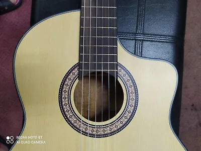 Thin Body Flamenco Acoustic Cutaway Guitar 5 Band EQ/Tuner Cordoba Style • $385