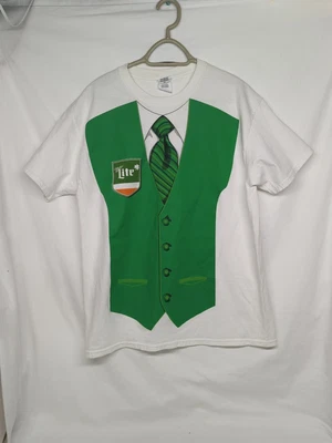 $18.95 • Buy MILLER LITE BEER Irish Leprechaun Vest XL T-Shirt St Patricks Day Ireland Flag