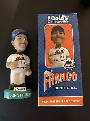 2003 John Franco Mets Gold’s Bobble Head With Box • $14.99