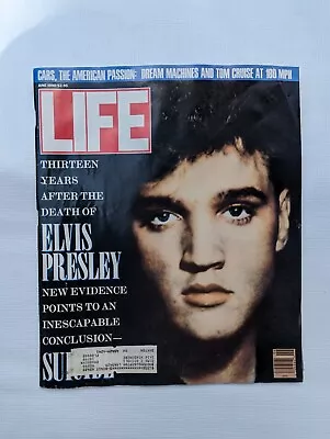 June 1990 LIFE MAGAZINE  ELVIS PRESLEY SUICIDE TOM CRUISE DREAM CARS FINE • $10.90