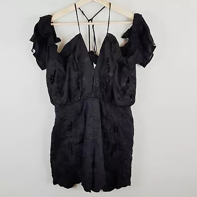 $95 • Buy ALICE McCALL | Womens Black Shake It Playsuit [ Size AU 14 Or US 10 ]