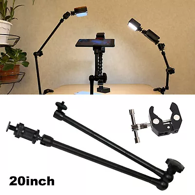 20  Articulating Magic Arm Super Clamp Adjustable Friction For DSLR Monitor CNC • £16.99