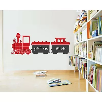 Kids Train Chalkboard Vinyl Wall Sticker Decal • $49.99