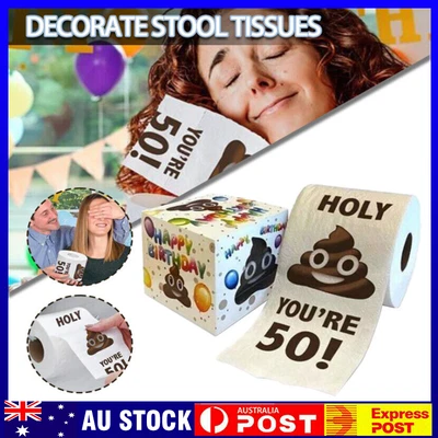 $13.99 • Buy Funny Toilet Paper Roll Birthday Decoration Birthday Gifts For Women Men Gift