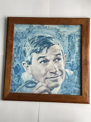 Will Rogers Print 1979 By Charles Banks Wilson Signed Very Good Framed Oklahoma • $249.95