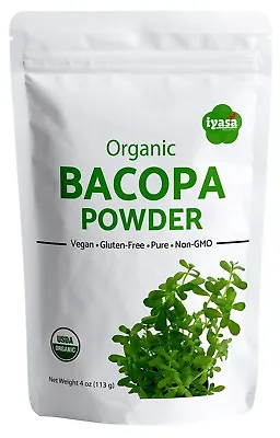 Organic Brahmi Powder Bacopa Monnieri For Brain & Hair 4816 Oz  Ships Free • $8.49