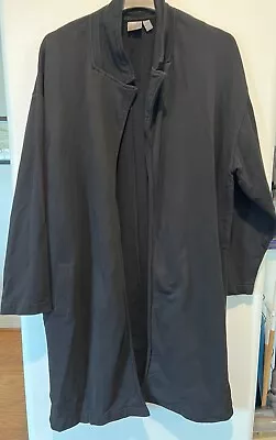 ASOS DESIGN Extreme Oversized Duster Jacket Black With Back Stripes Men’s Large • $30