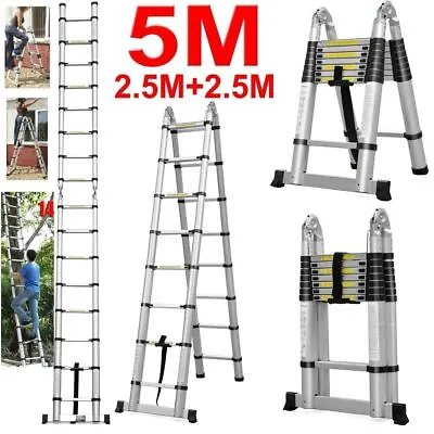 Multi-Position Telescoping Ladder Extension Folding Roof Step Telescopic A Type • $117.40