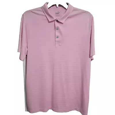 Puma Men's Golf Polo XL Moisture Wicking Short Sleeve Shirt Pink • $17.99