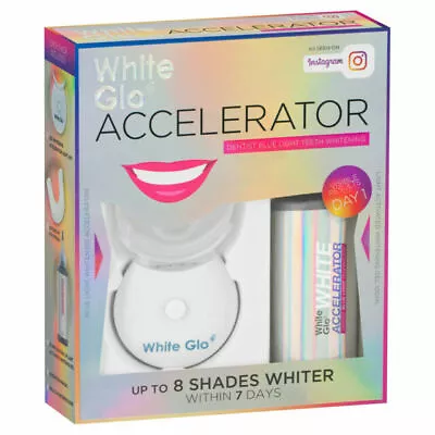 $38.99 • Buy Brand New White Glo White Accelerator Blue Light Teeth Whitening Kit