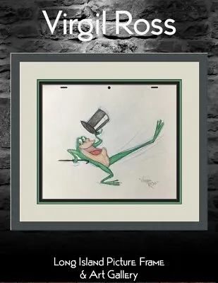Virgil Ross Original Signed Model Sheet Drawing Michigan J Frog I Custom Frame • $495