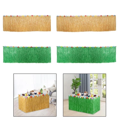 £12.91 • Buy Grass Table Skirt Durable Theme Party For Tabletop Anniversary Outside