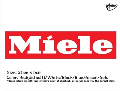 Miele Logo Wall Stickers 21cm Reflective Decal Appliance Business Signs Gift R • $6.99