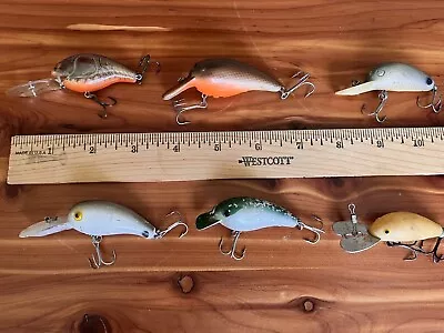 Lot Of 10 Vintage Crank Bait Diving Fishing Lures Including Cordell • $19.95