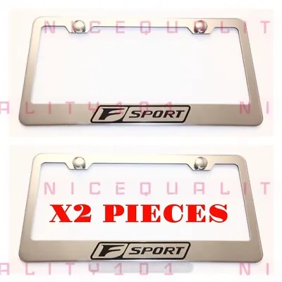 2X F Sport Lexus Stainless Steel Metal Finished License Plate Frame Holder • $21