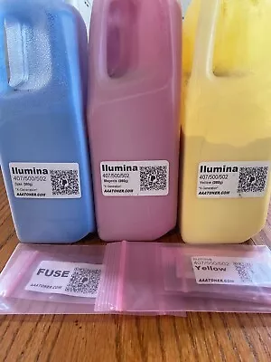 Xante Ilumina Toner Refill Bottles And Reset Chips Cyan Magenta And Yellow • $140