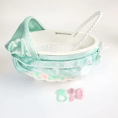 Vtg Cabbage Patch Kids Baby Magic Nursery Cradle Bassinet To Stroller & More • $18.59
