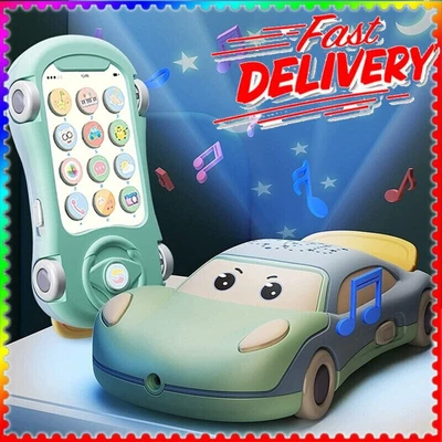 £8.19 • Buy Toys For 1 2 3 4 5 6 Year Old Girls Boys,Kids Cell Phone Toy Car Projection Car！